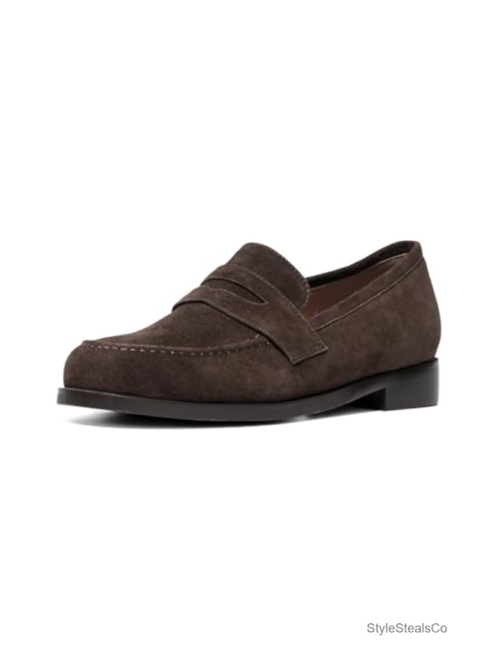 Suede Penny Loafer Women's Classic Slip-On Comfortable Casual